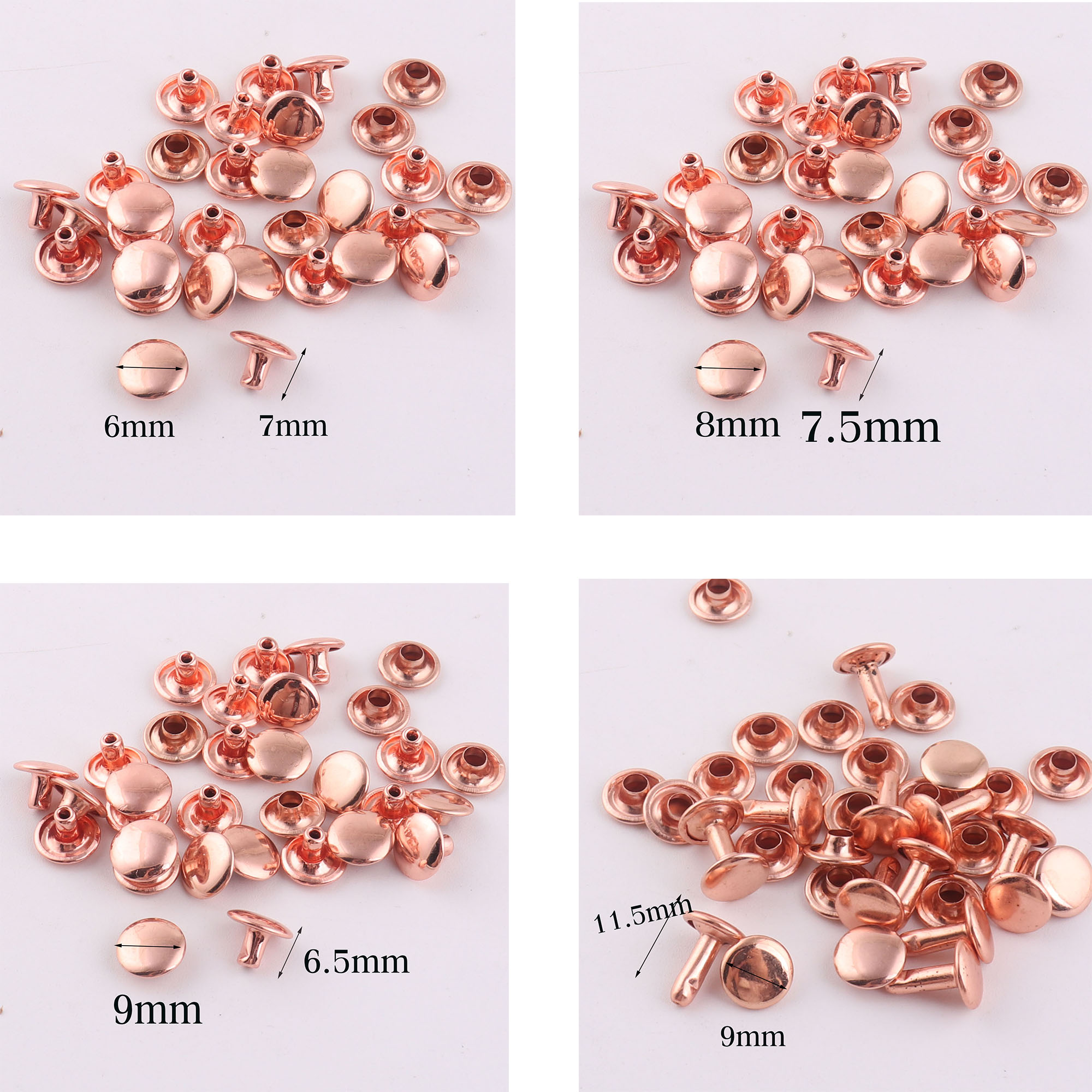 Snap Fastener Set - Juego de remaches redondos de doble
