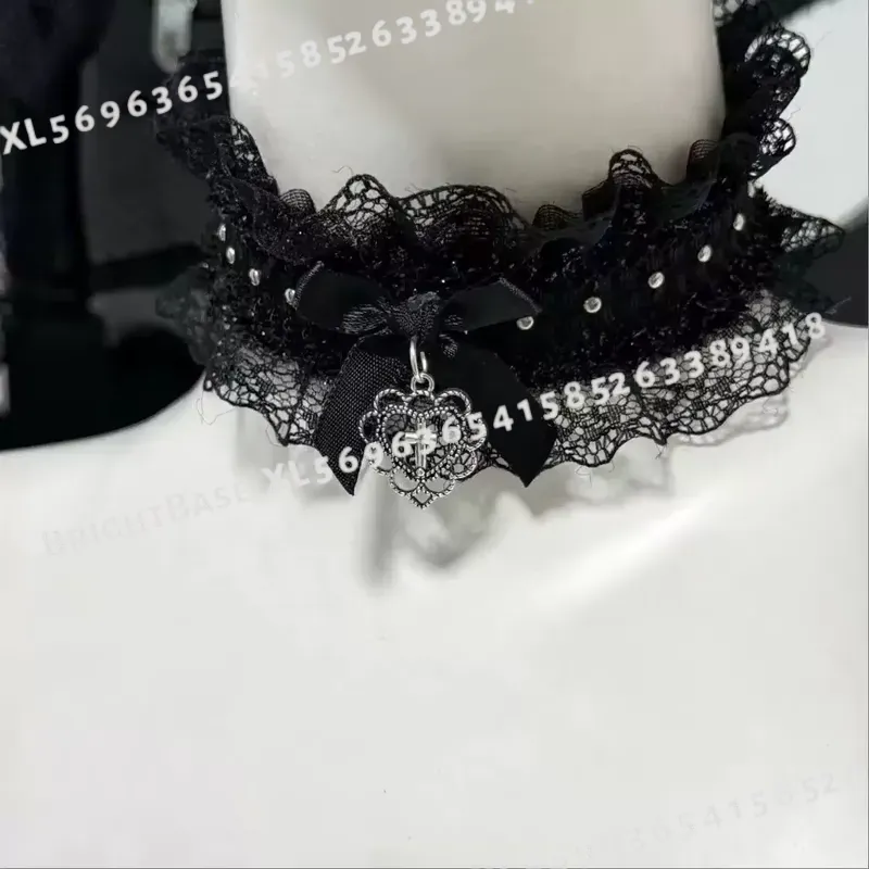 Gargantilla gótica de encaje n - Magnetic Clasp Cosplay reseña y precio